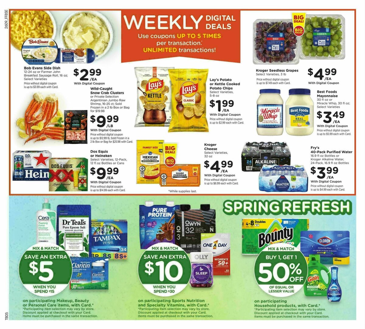 Fry's Food Weekly Ad from April 1