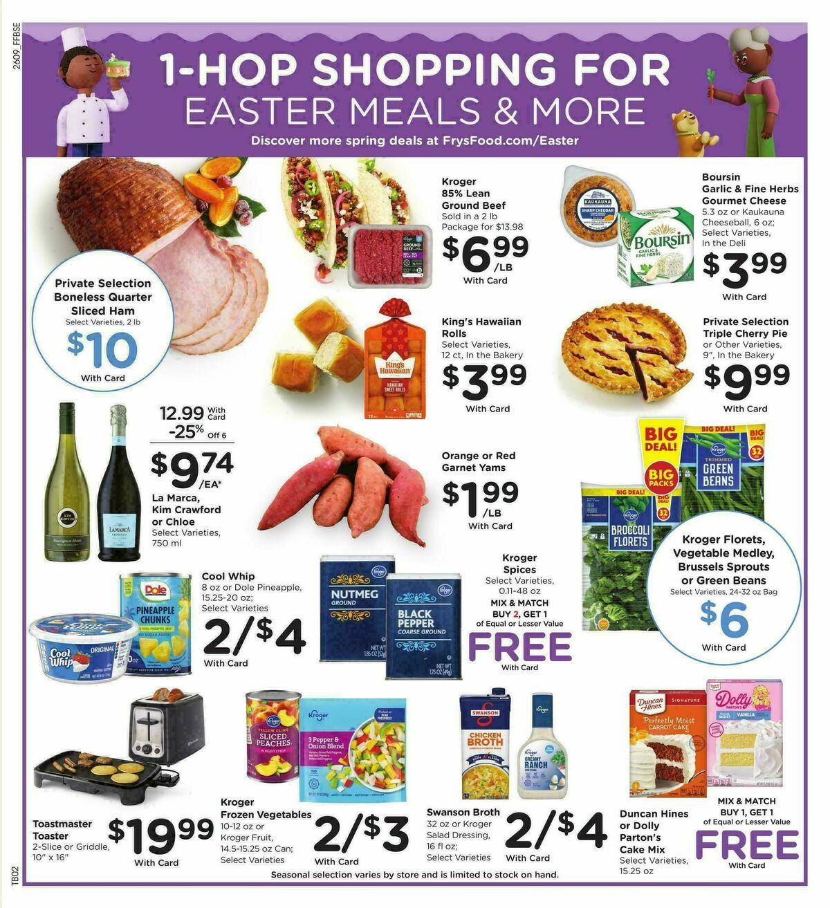 Fry's Food Weekly Ad from April 1