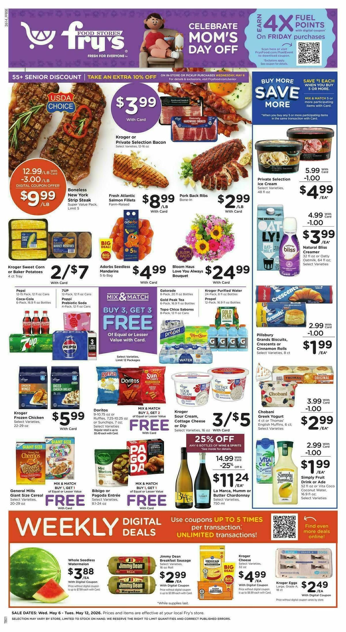 Fry's Food Weekly Ad from May 6