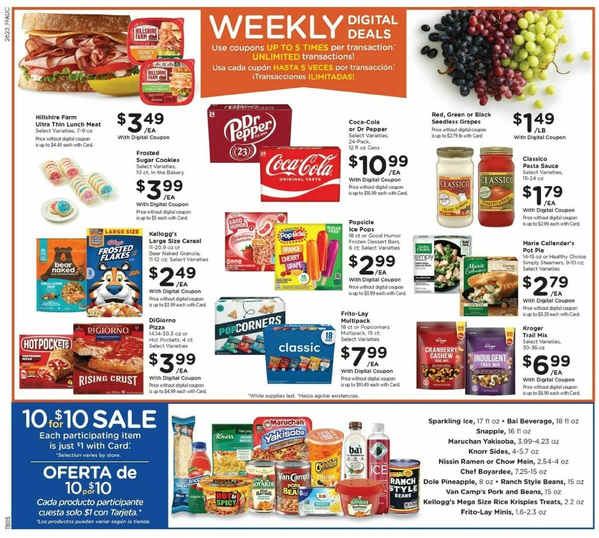 Fry's Food Weekly Ad from July 8