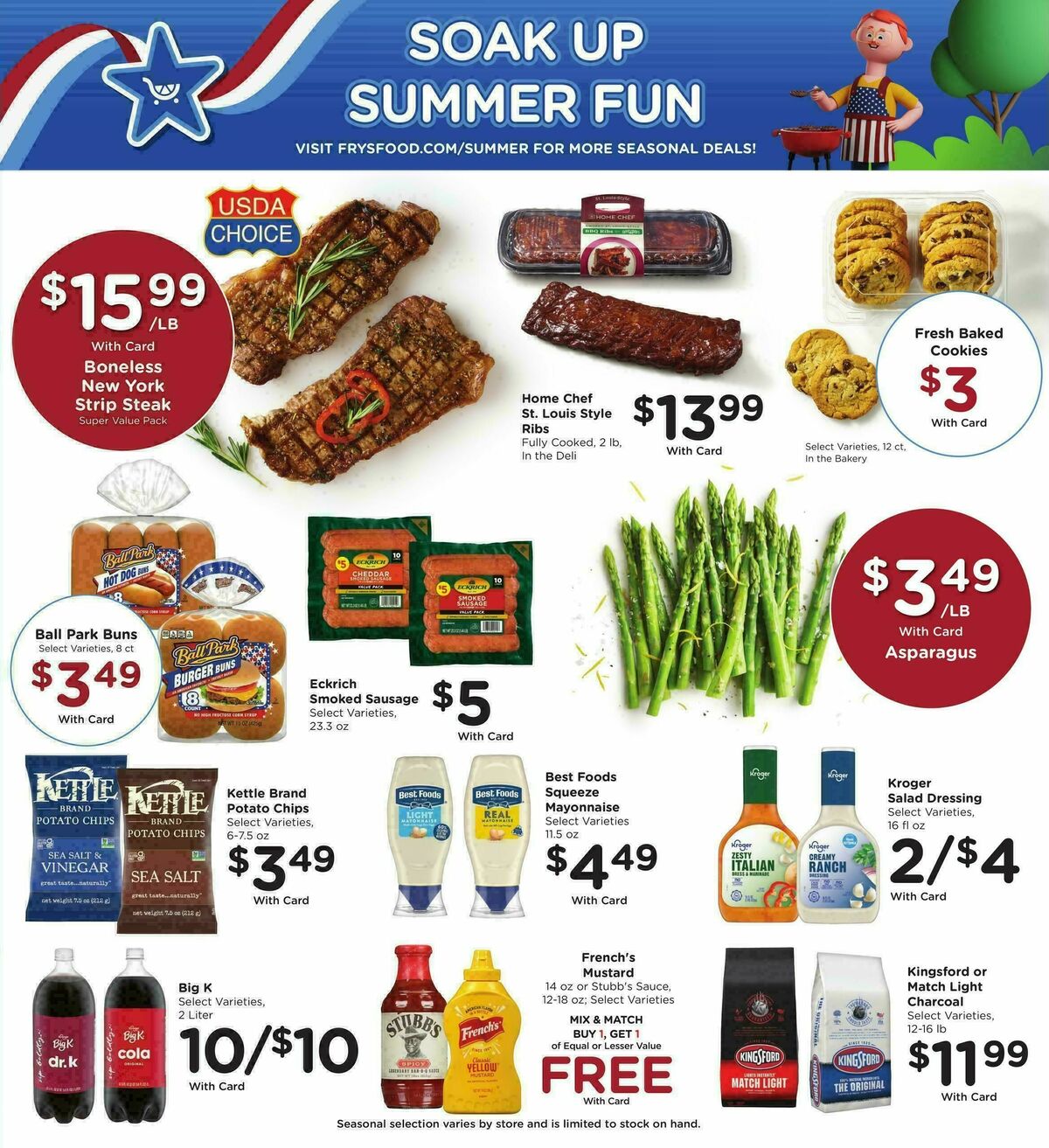 Fry's Food Weekly Ad from July 22