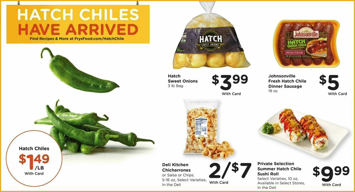 Fry's Food Weekly Ad from July 29
