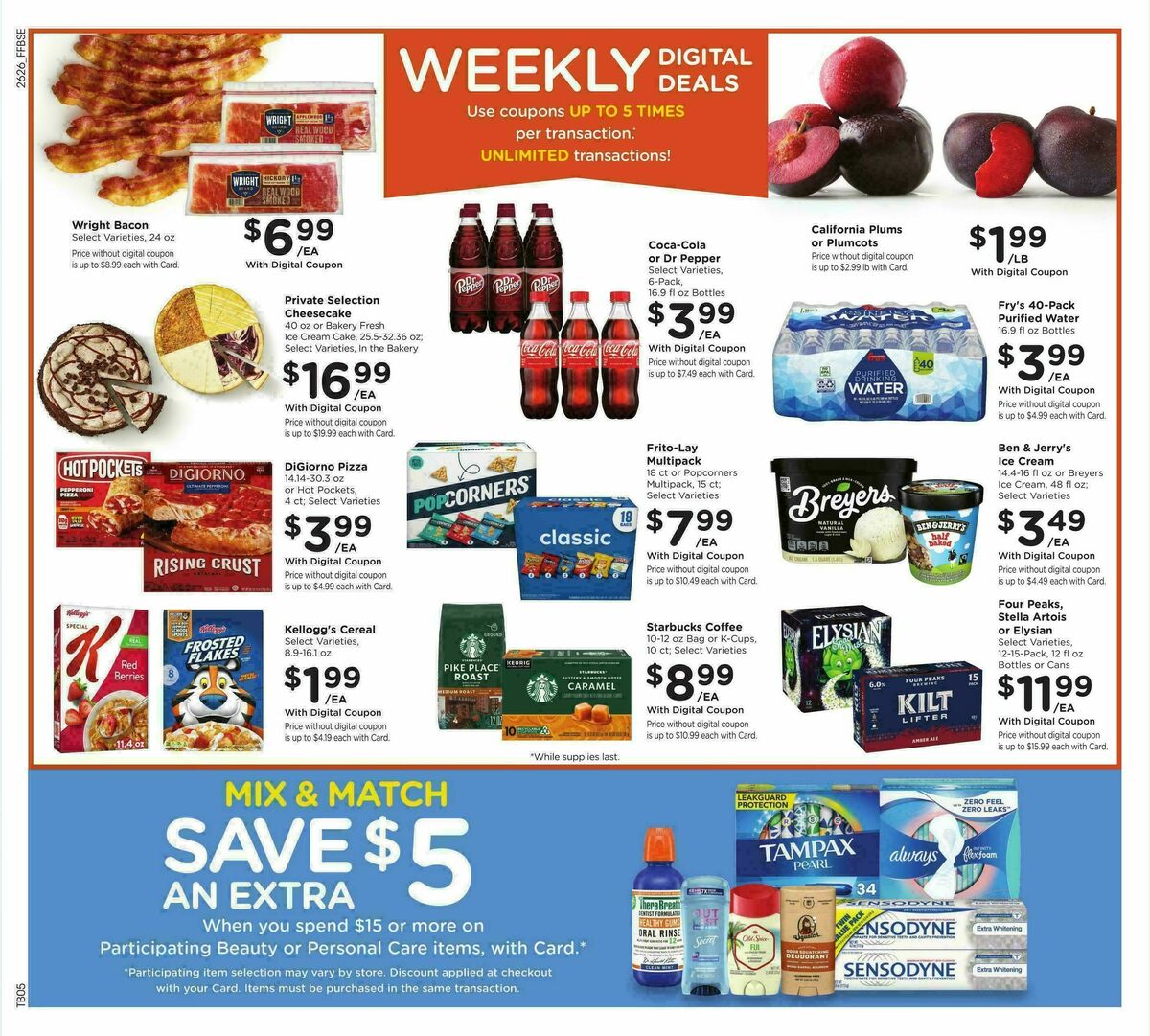 Fry's Food Weekly Ad from July 29