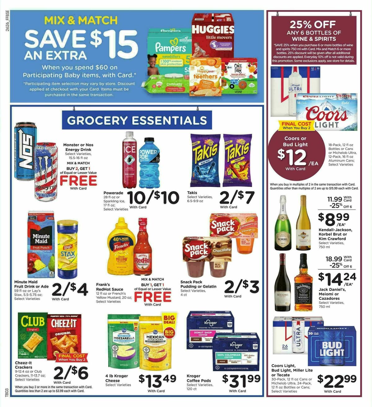 Fry's Food Weekly Ad from July 29