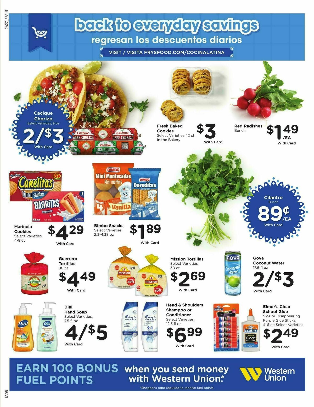 Fry's Food Weekly Ad from August 5