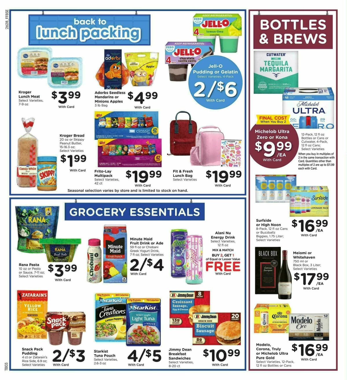 Fry's Food Weekly Ad from August 12