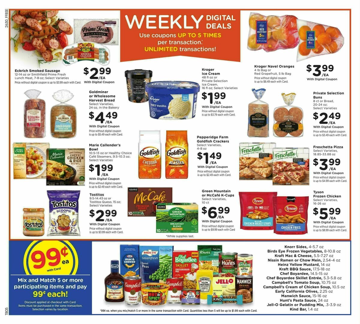 Fry's Food Weekly Ad from August 26