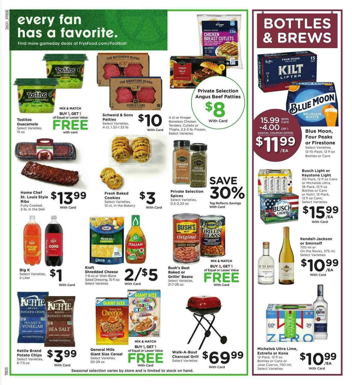 Fry's Food Weekly Ad from September 2