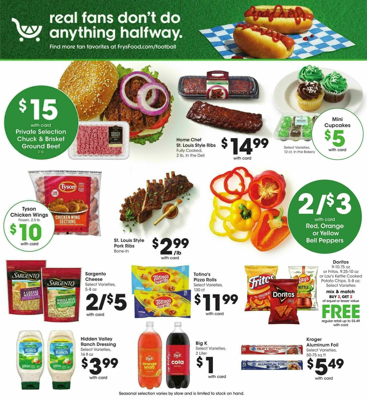 Fry's Food Weekly Ad from September 9