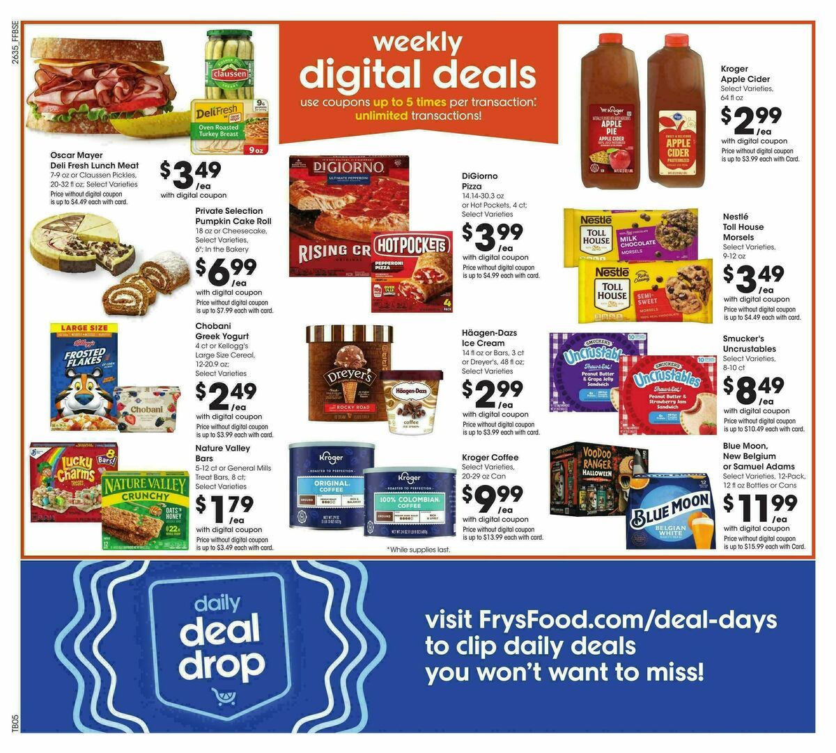 Fry's Food Weekly Ad from September 30