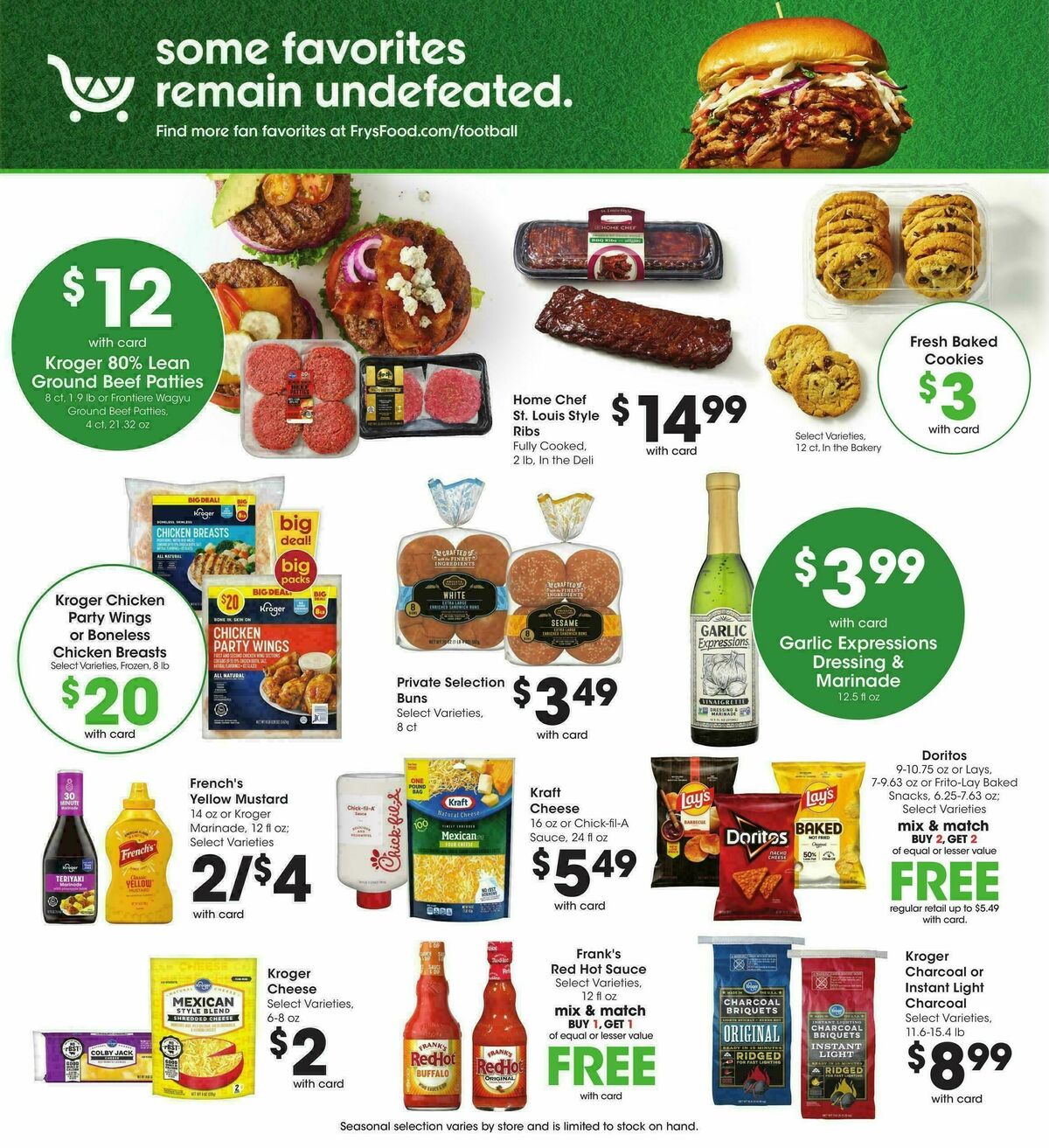 Fry's Food Weekly Ad from September 30