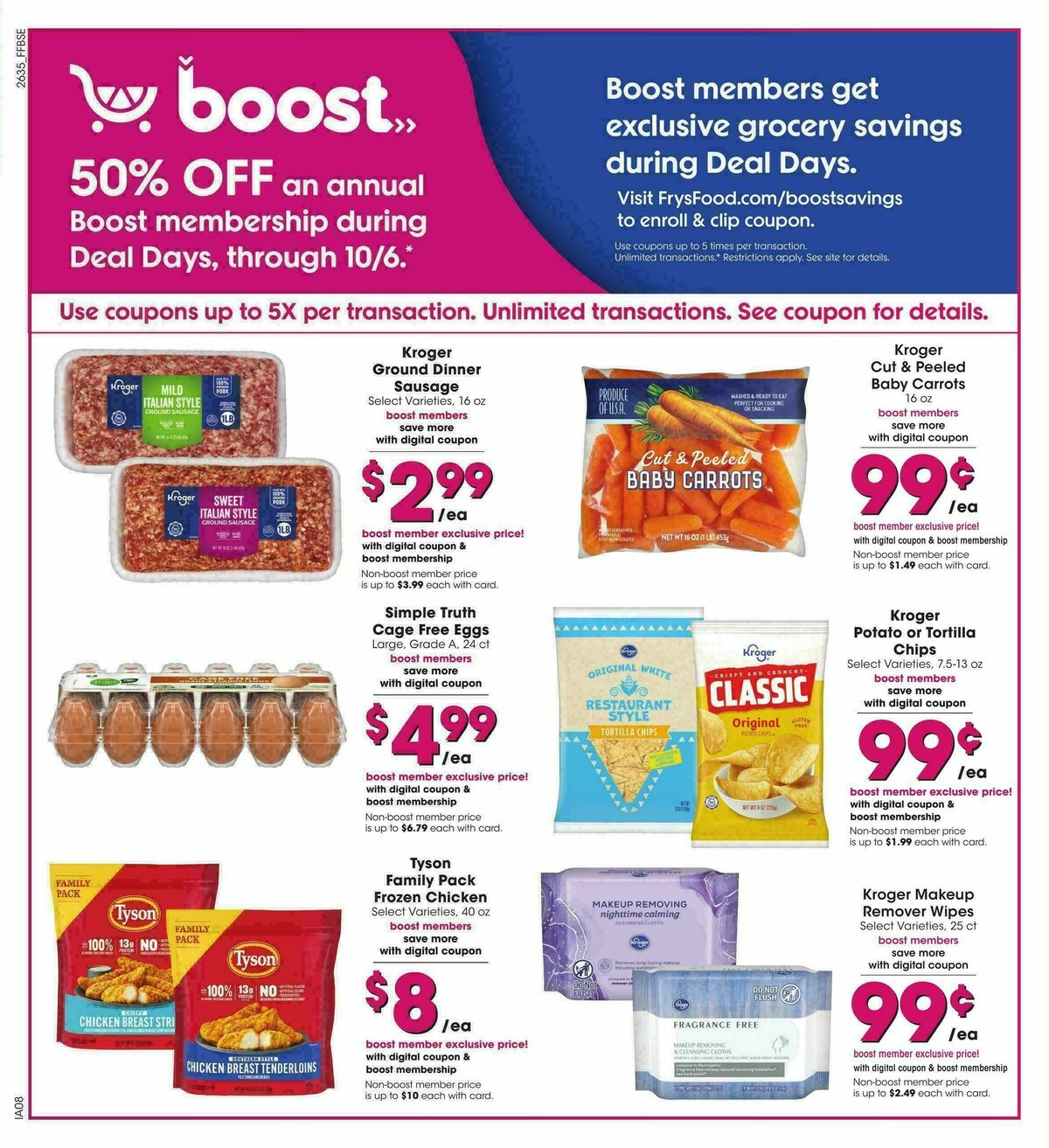 Fry's Food Weekly Ad from September 30