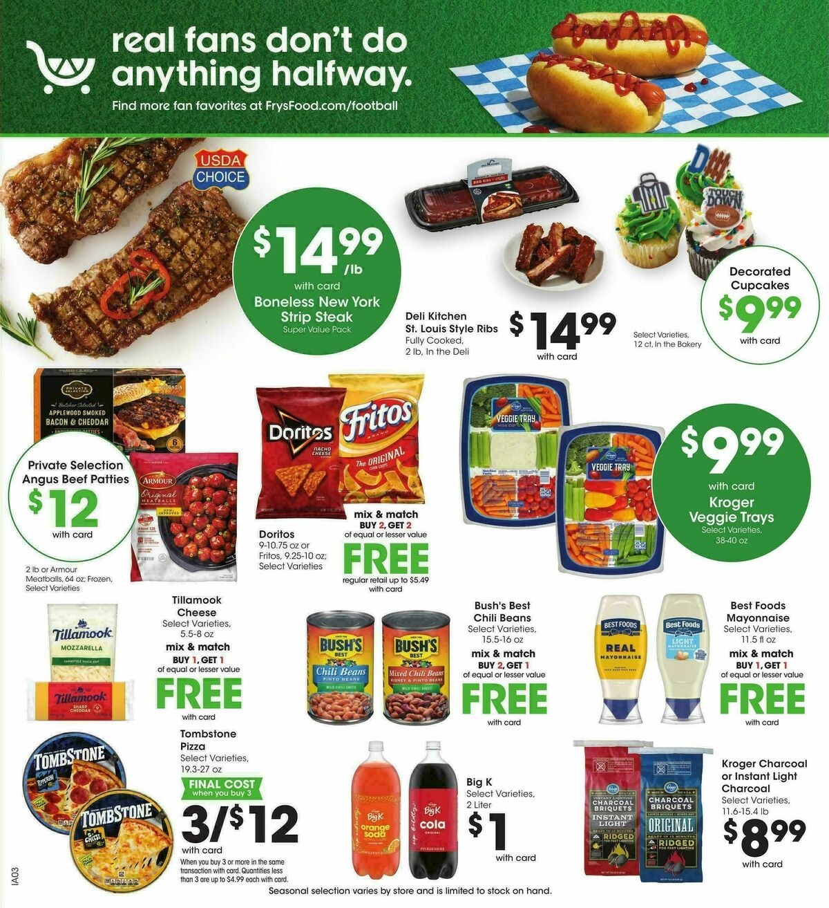 Fry's Food Weekly Ad from October 7