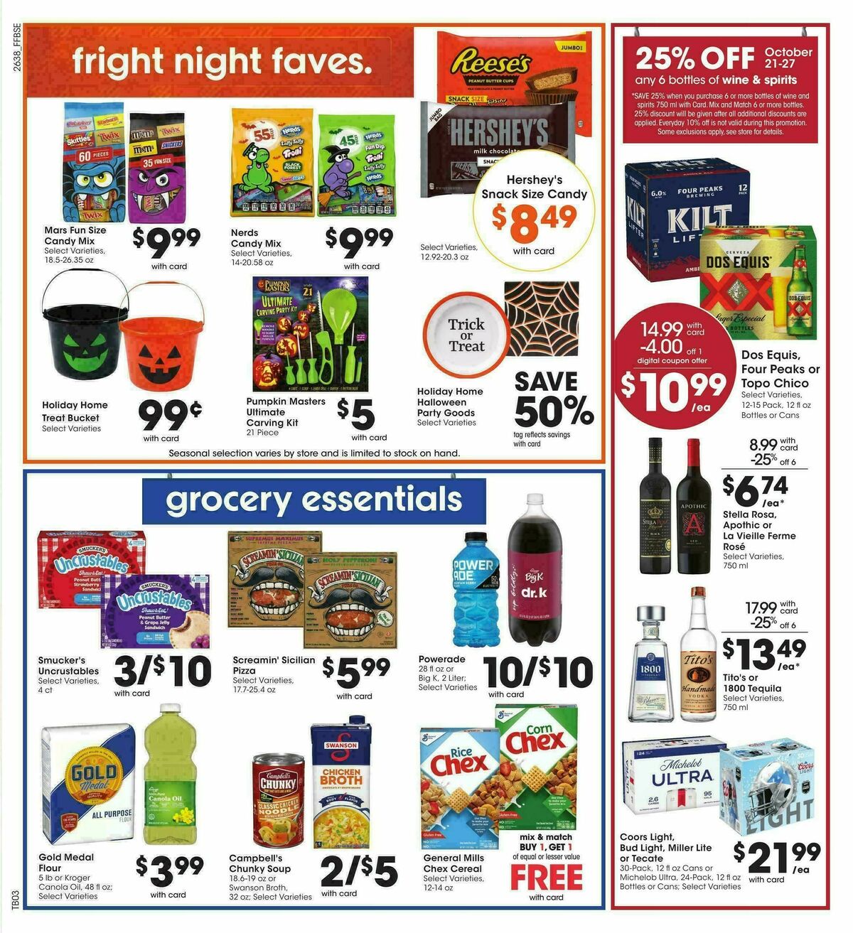 Fry's Food Weekly Ad from October 21