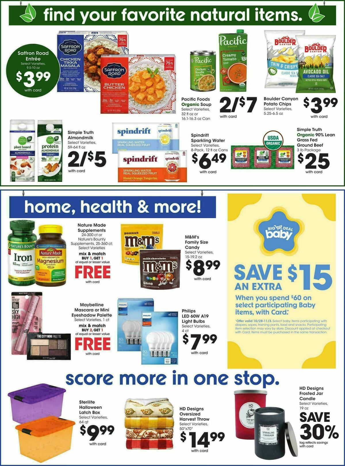 Fry's Food Weekly Ad from October 28