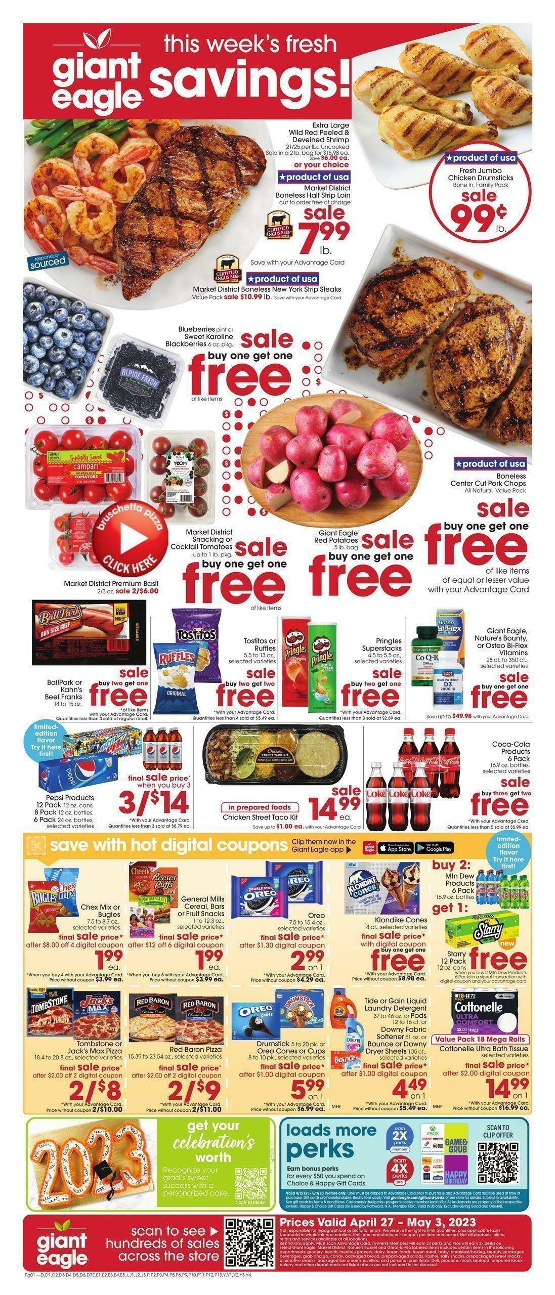 Giant Eagle Weekly Ad from April 27