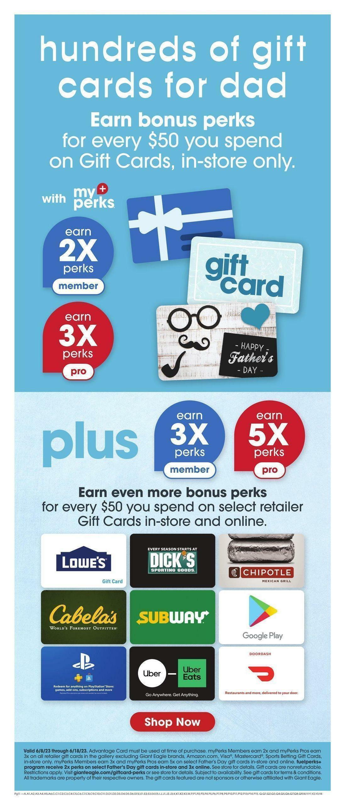 Giant Eagle Weekly Ad from June 8