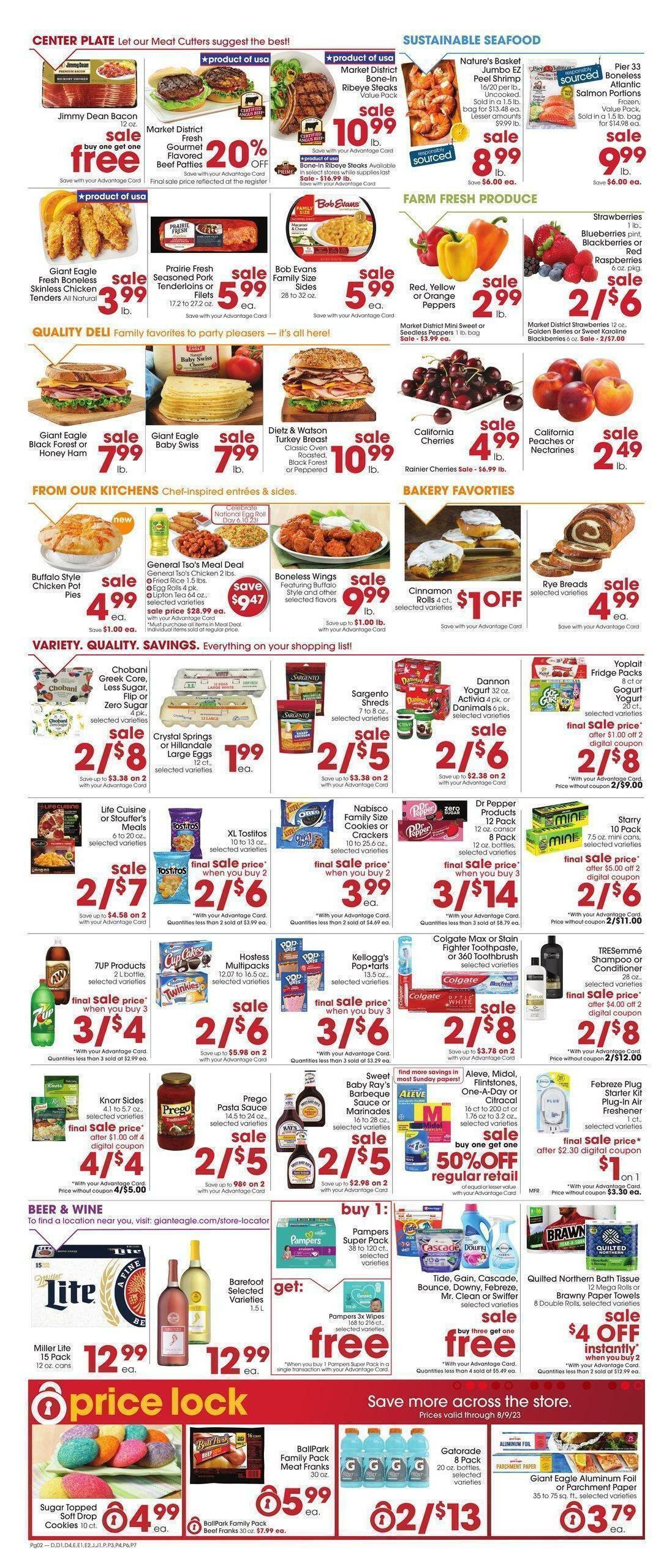 Giant Eagle Weekly Ad from June 8