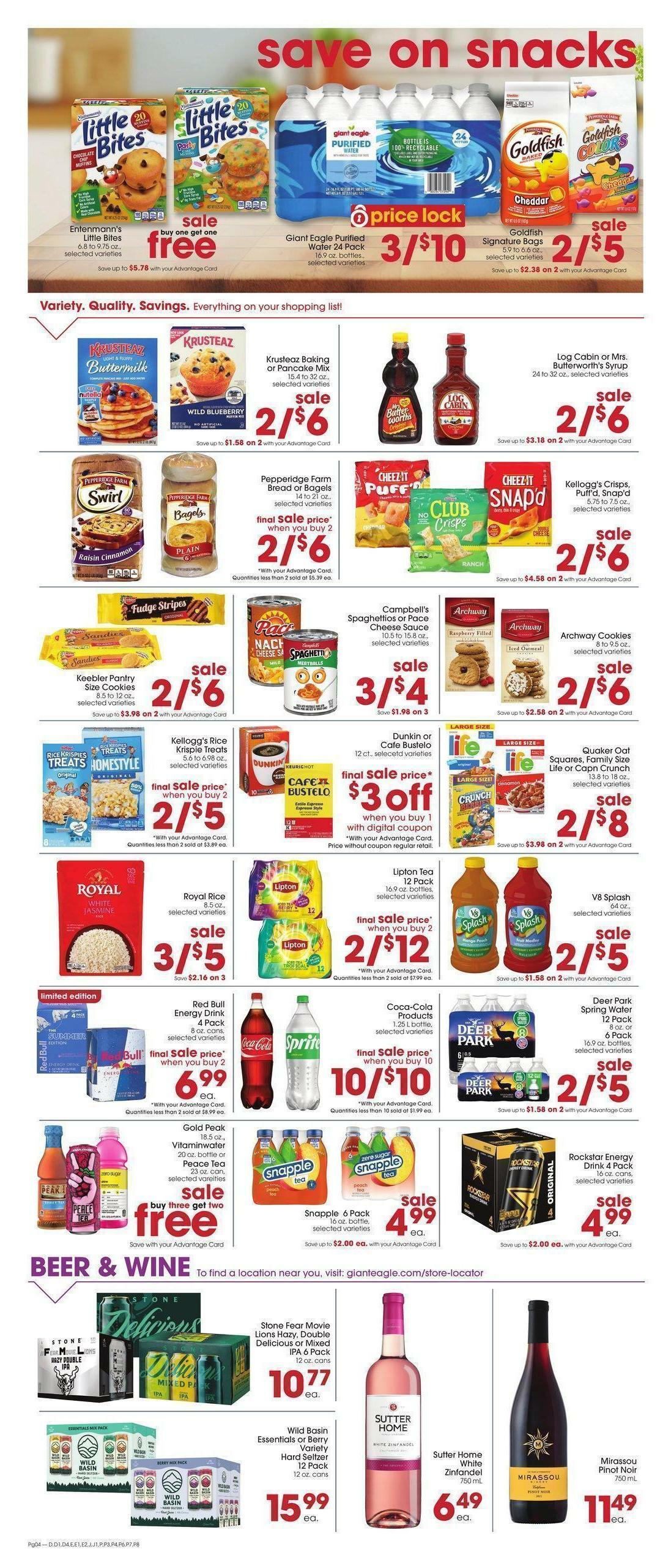 Giant Eagle Weekly Ad from June 8