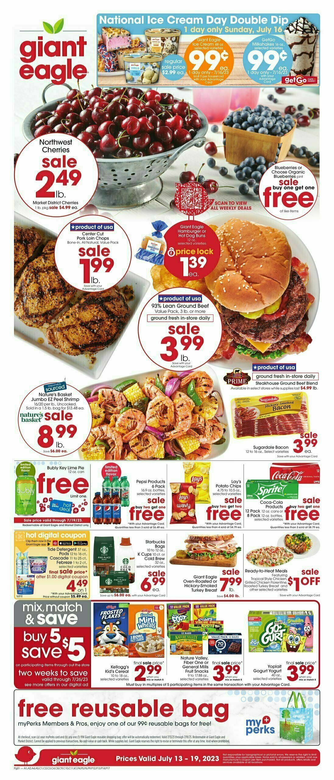 Giant Eagle Weekly Ad from July 13