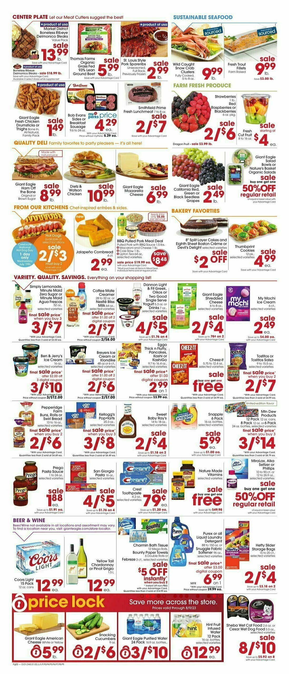 Giant Eagle Weekly Ad from July 13