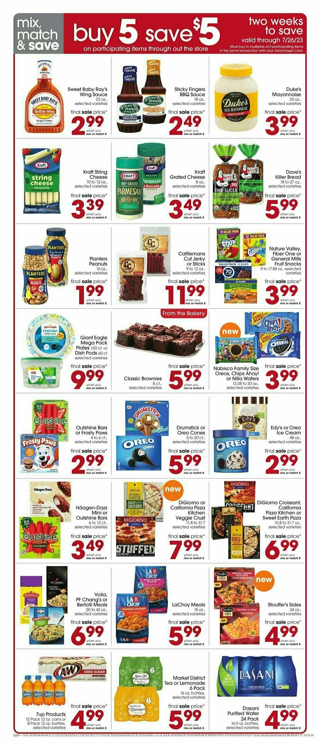 Giant Eagle Weekly Ad from July 13