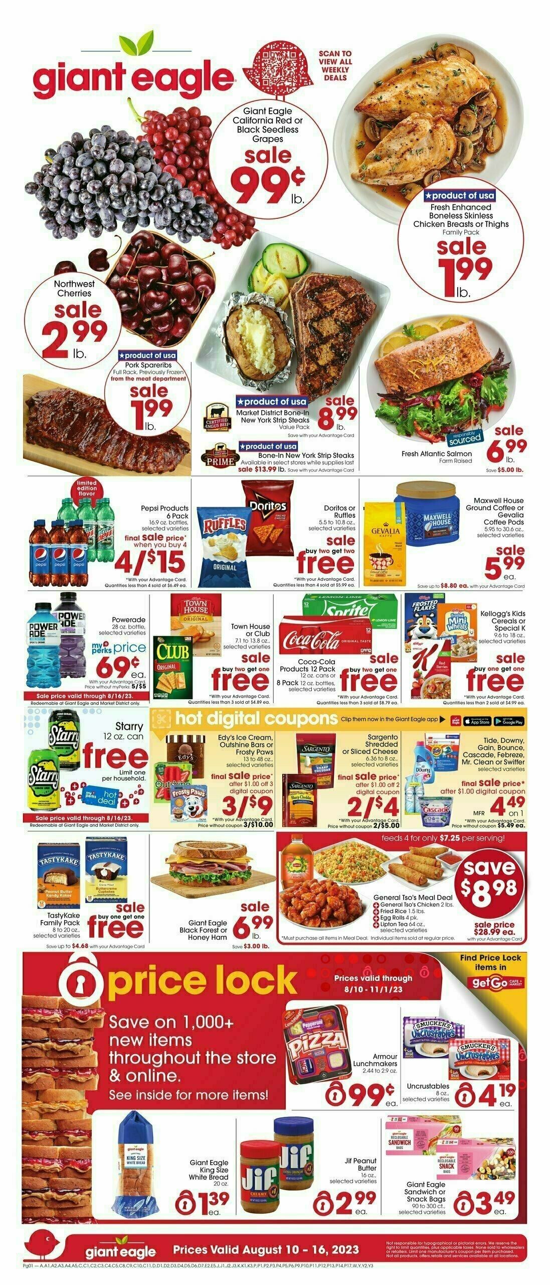 Giant Eagle Weekly Ad from August 10