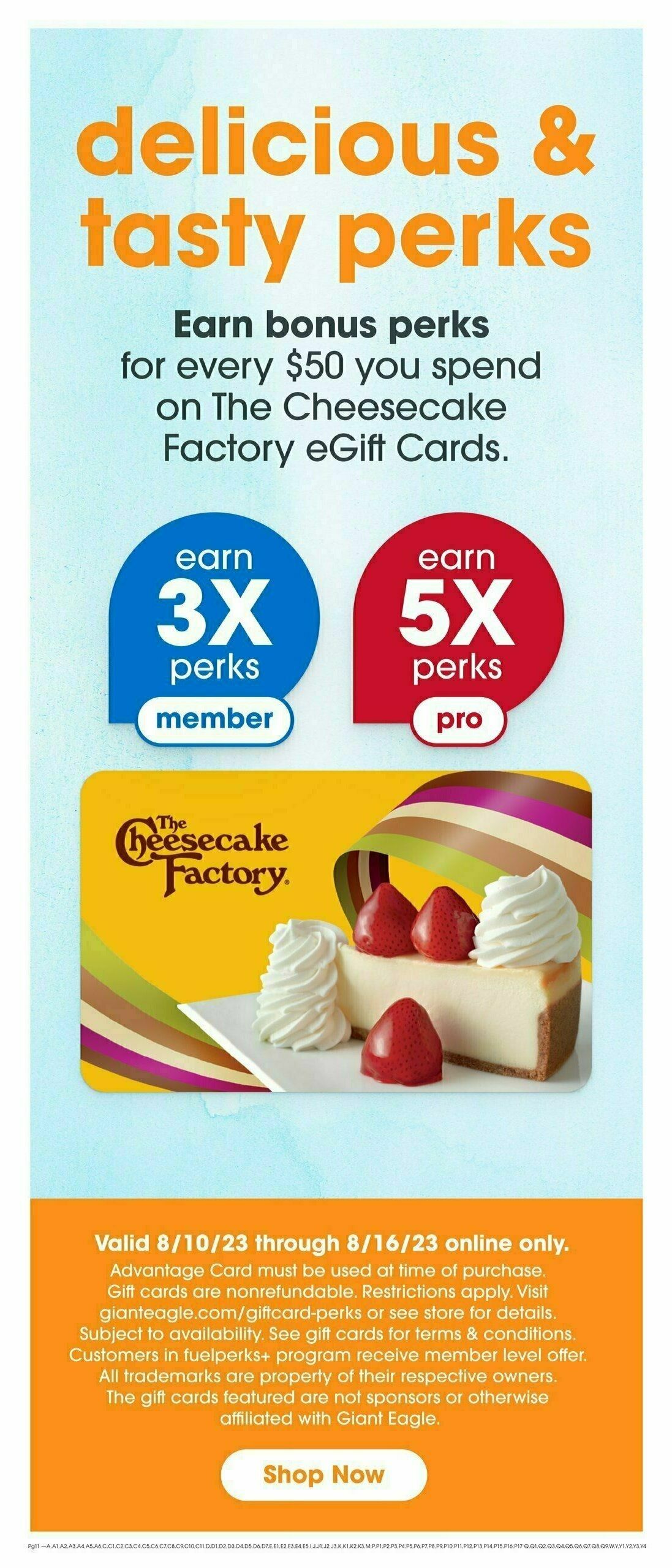 Giant Eagle Weekly Ad from August 10