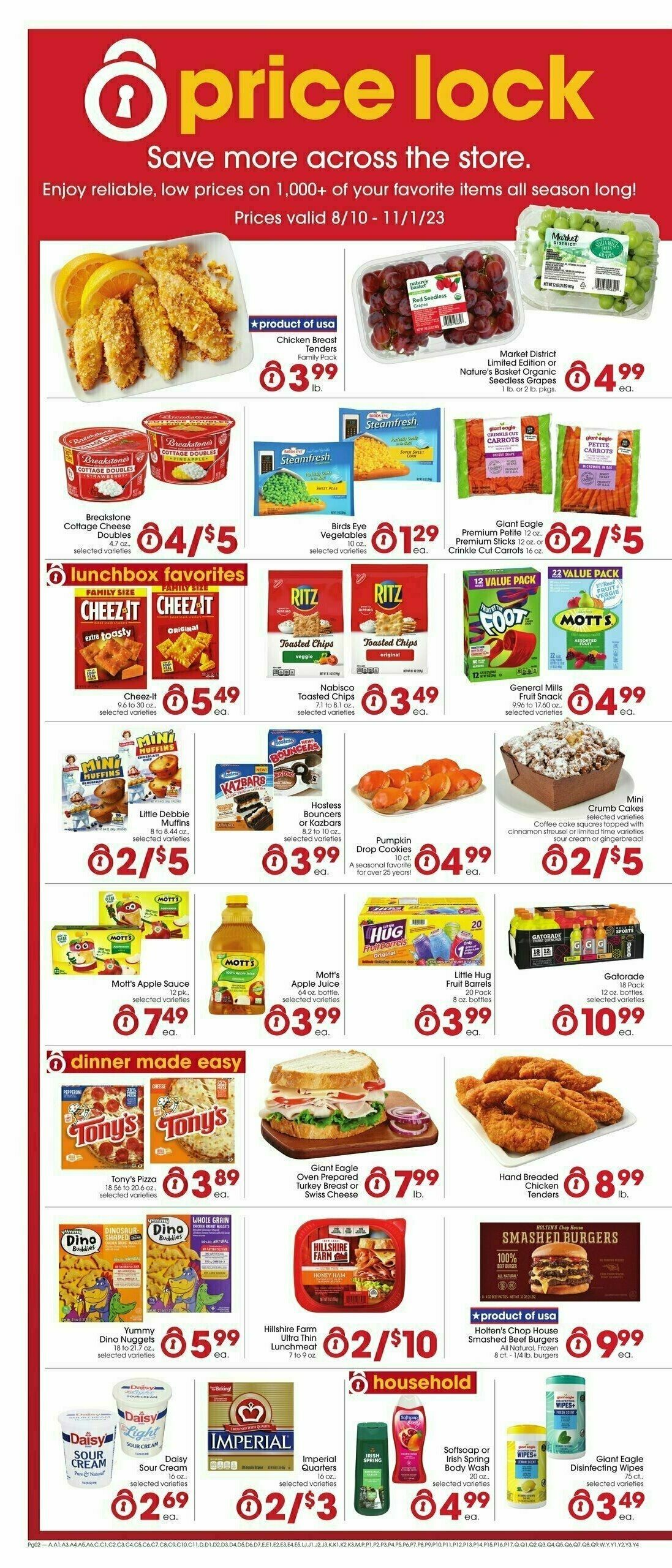 Giant Eagle Weekly Ad from August 10
