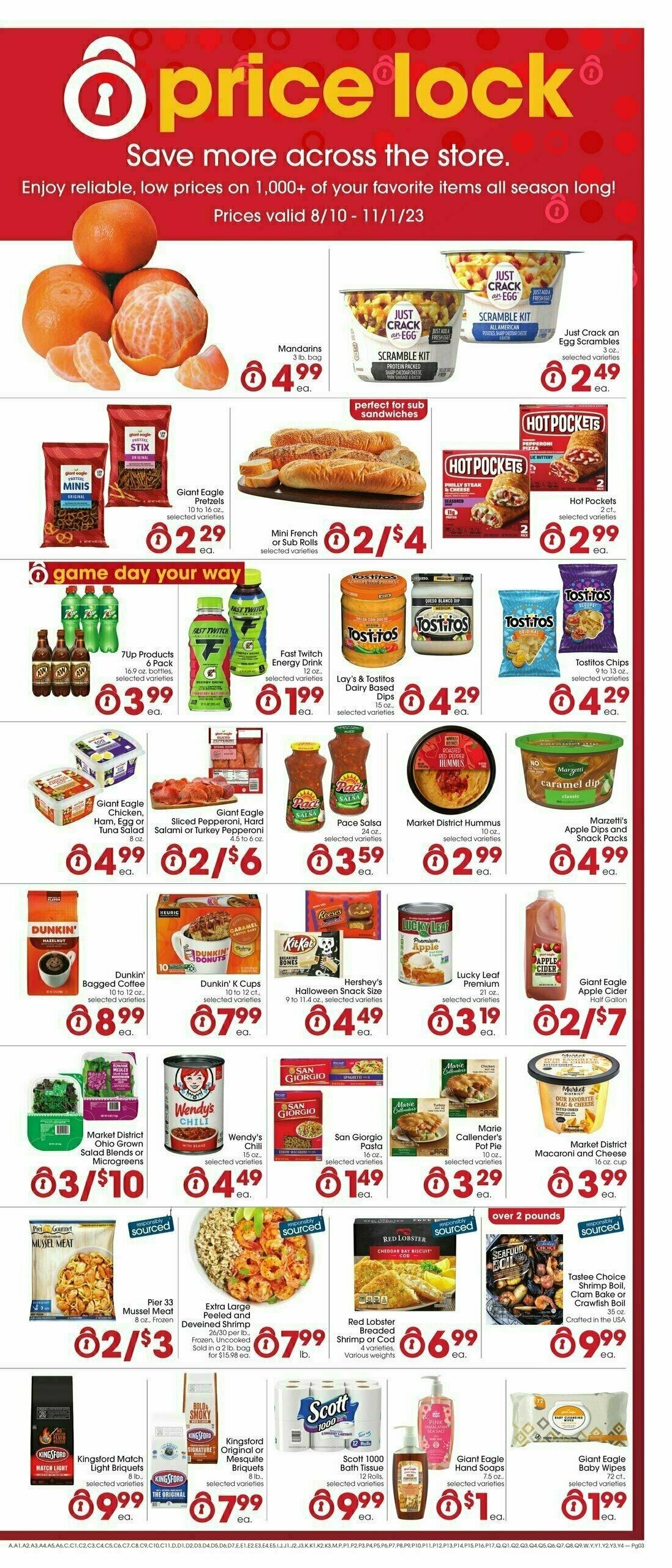 Giant Eagle Weekly Ad from August 10