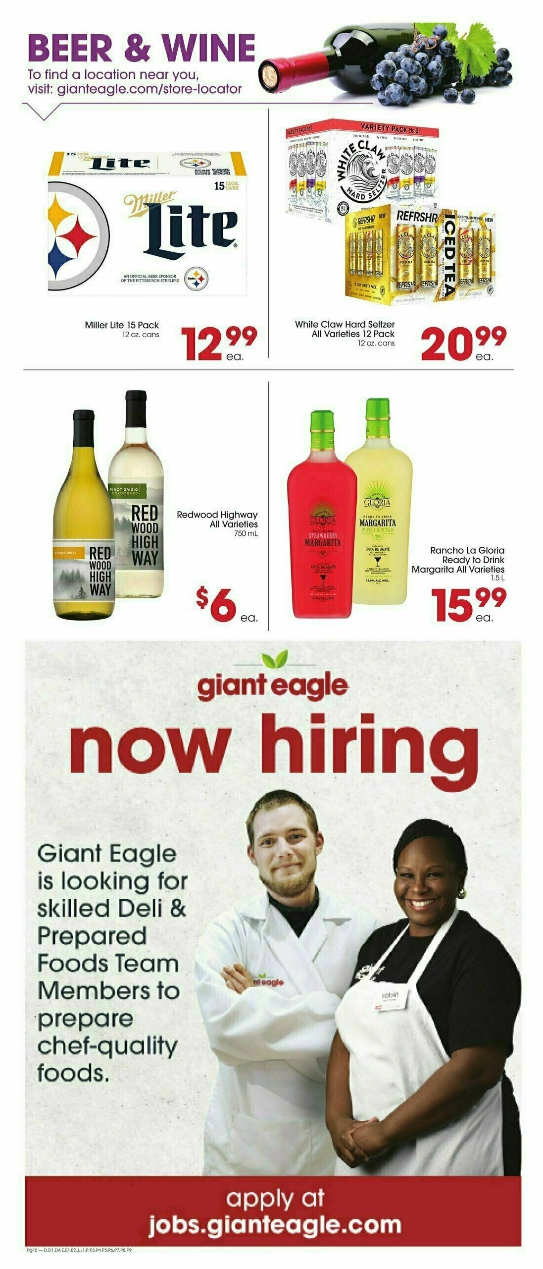Giant Eagle Weekly Ad from August 24