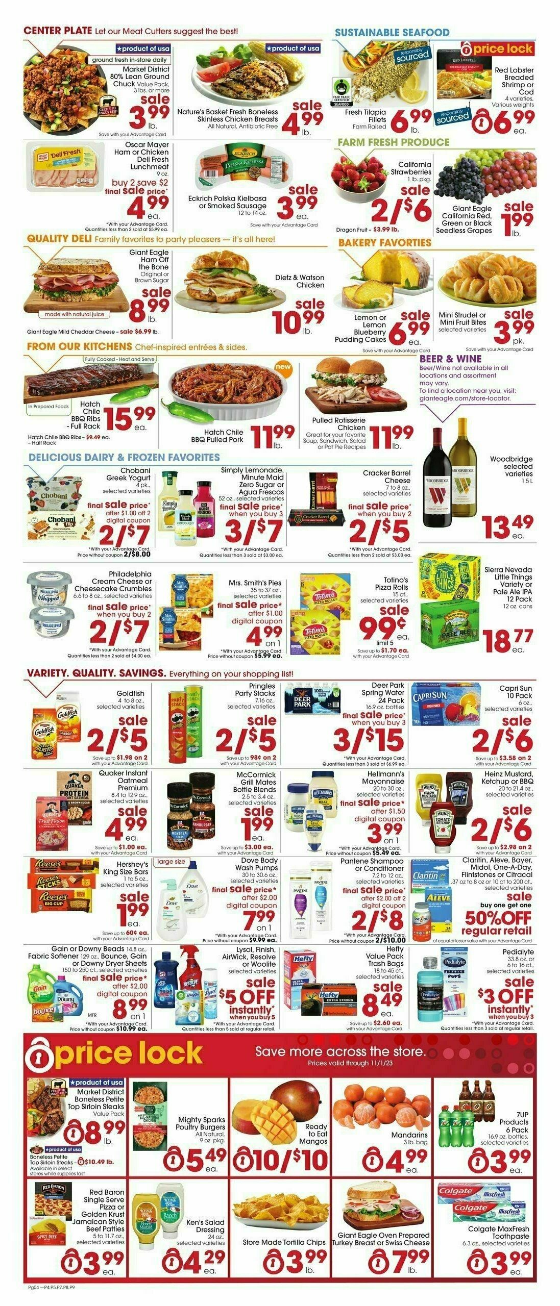 Giant Eagle Weekly Ad from August 24