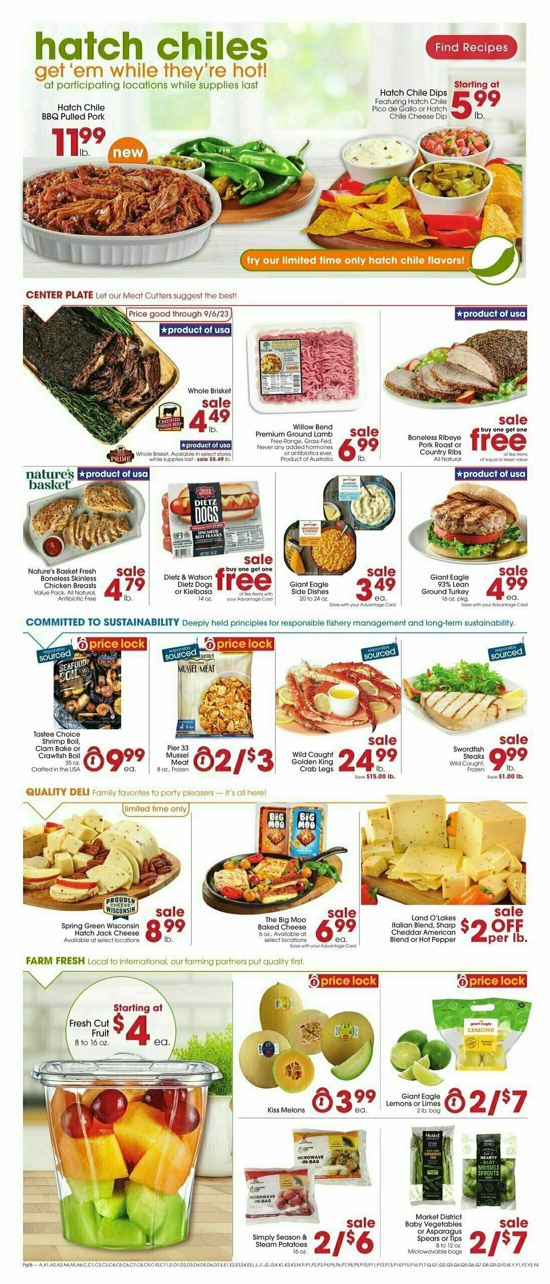 Giant Eagle Weekly Ad from August 24