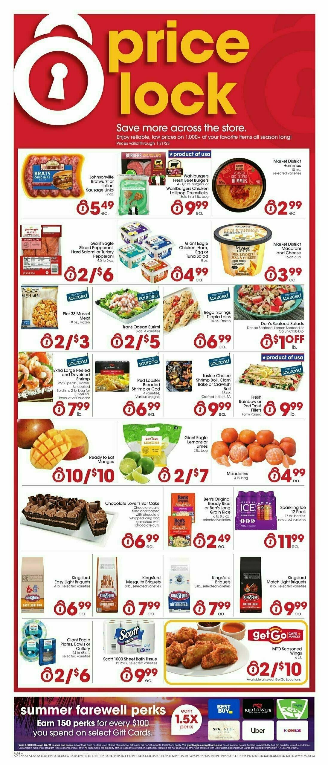 Giant Eagle Weekly Ad from August 31