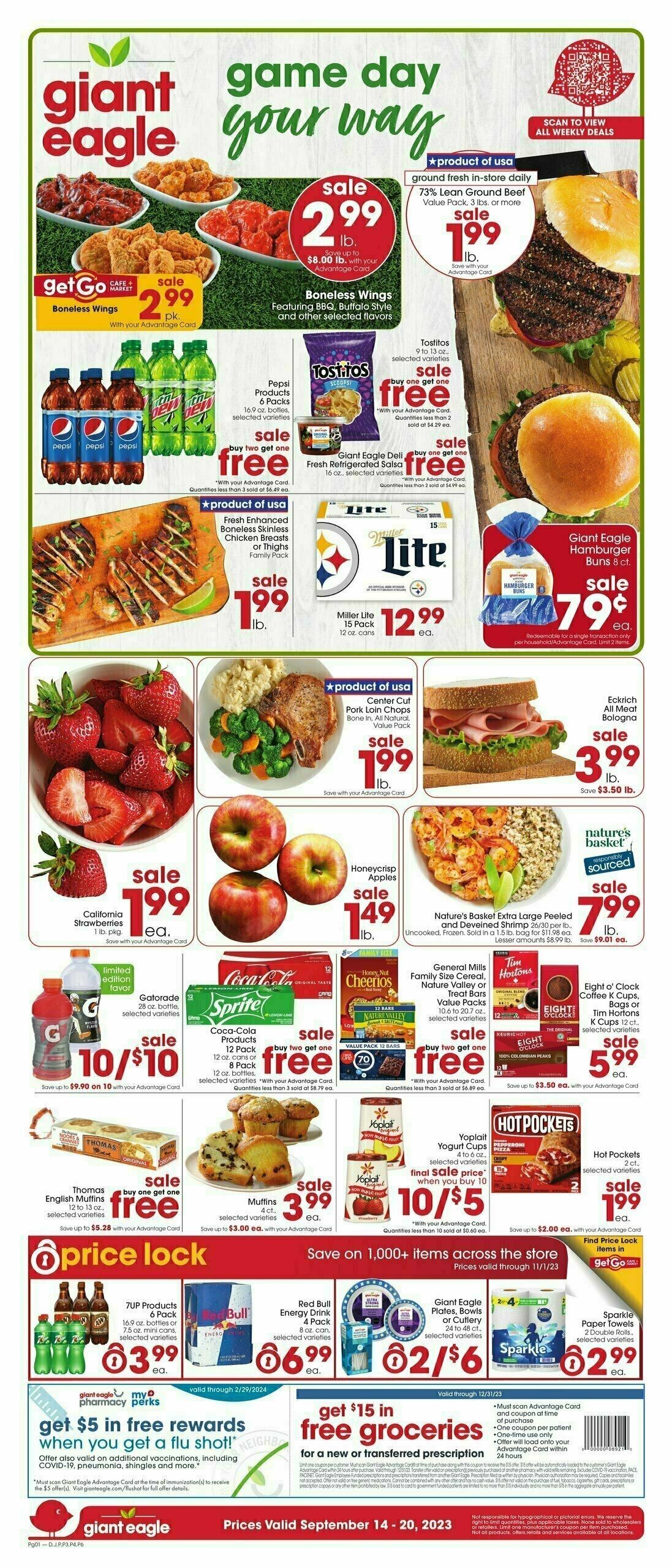 Giant Eagle Weekly Ad from September 14