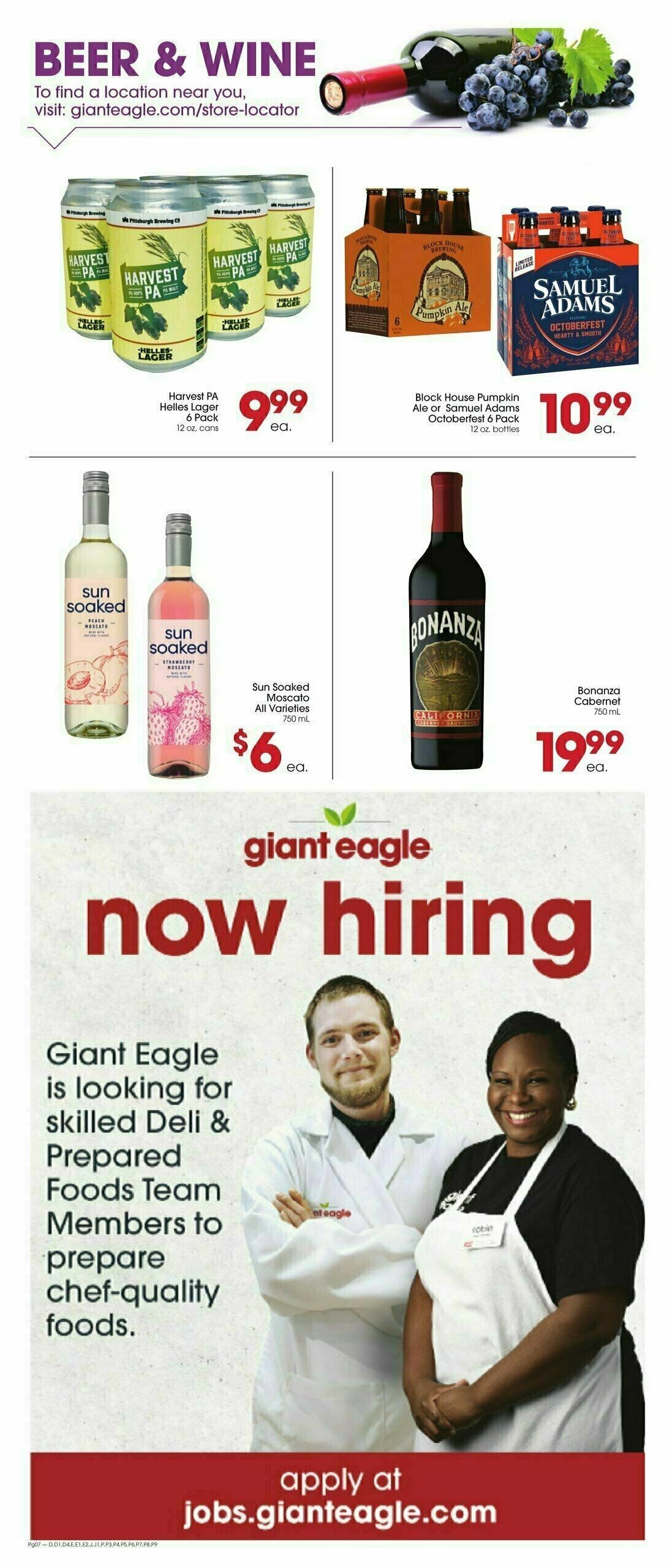 Giant Eagle Weekly Ad from September 28