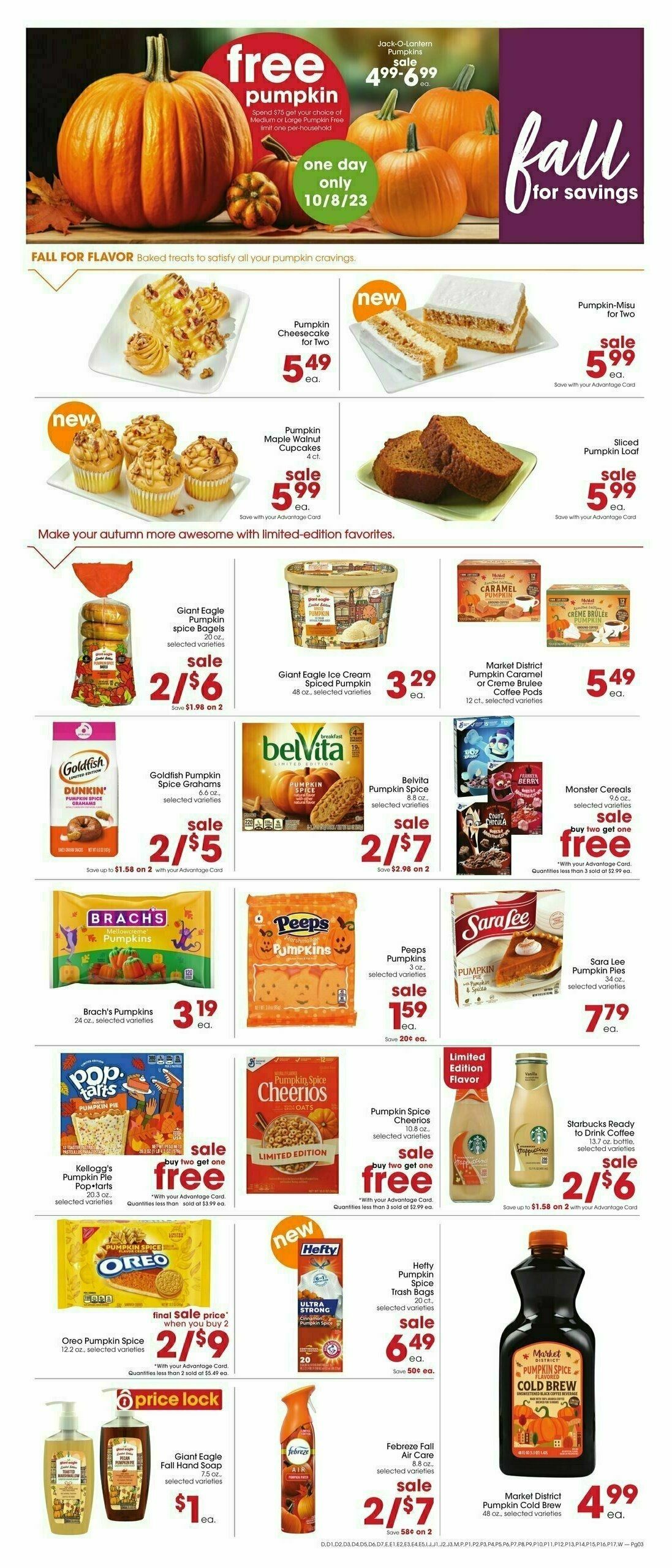Giant Eagle Weekly Ad from October 5