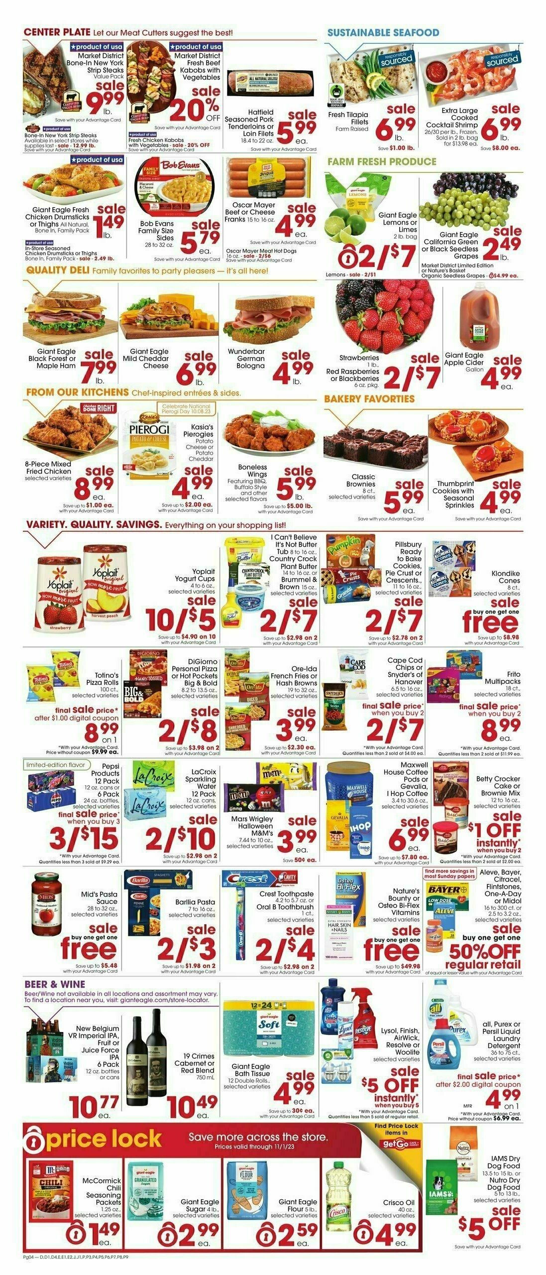 Giant Eagle Weekly Ad from October 5