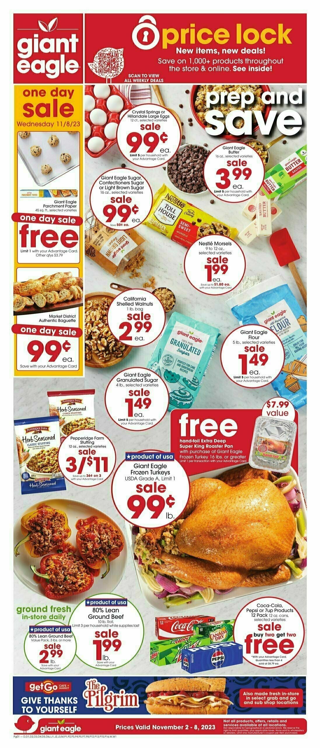Giant Eagle Weekly Ad from November 2