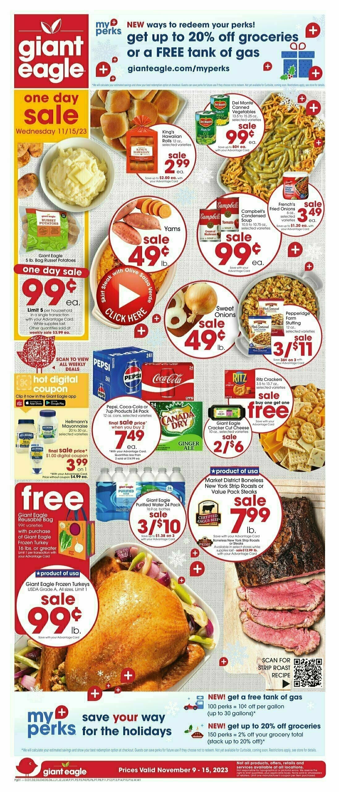 Giant Eagle Weekly Ad from November 9