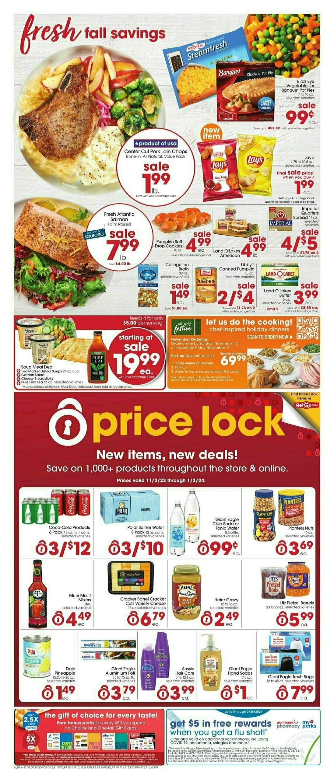 Giant Eagle Weekly Ad from November 9