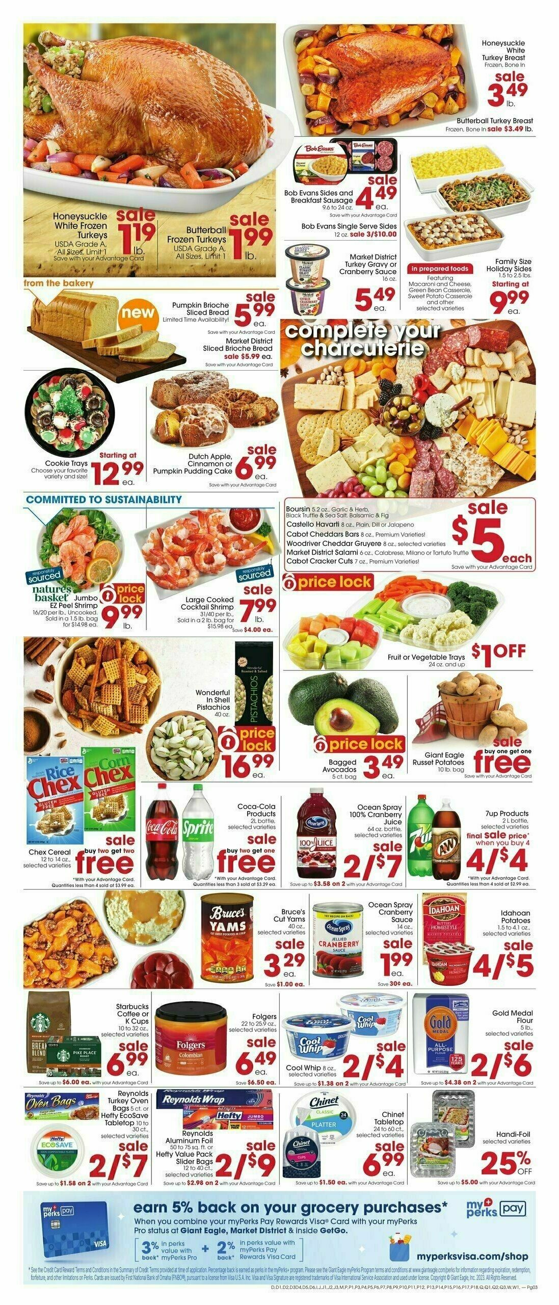 Giant Eagle Weekly Ad from November 9