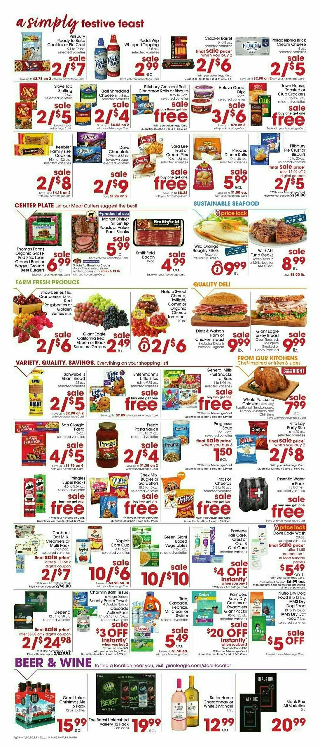 Giant Eagle Weekly Ad from November 9
