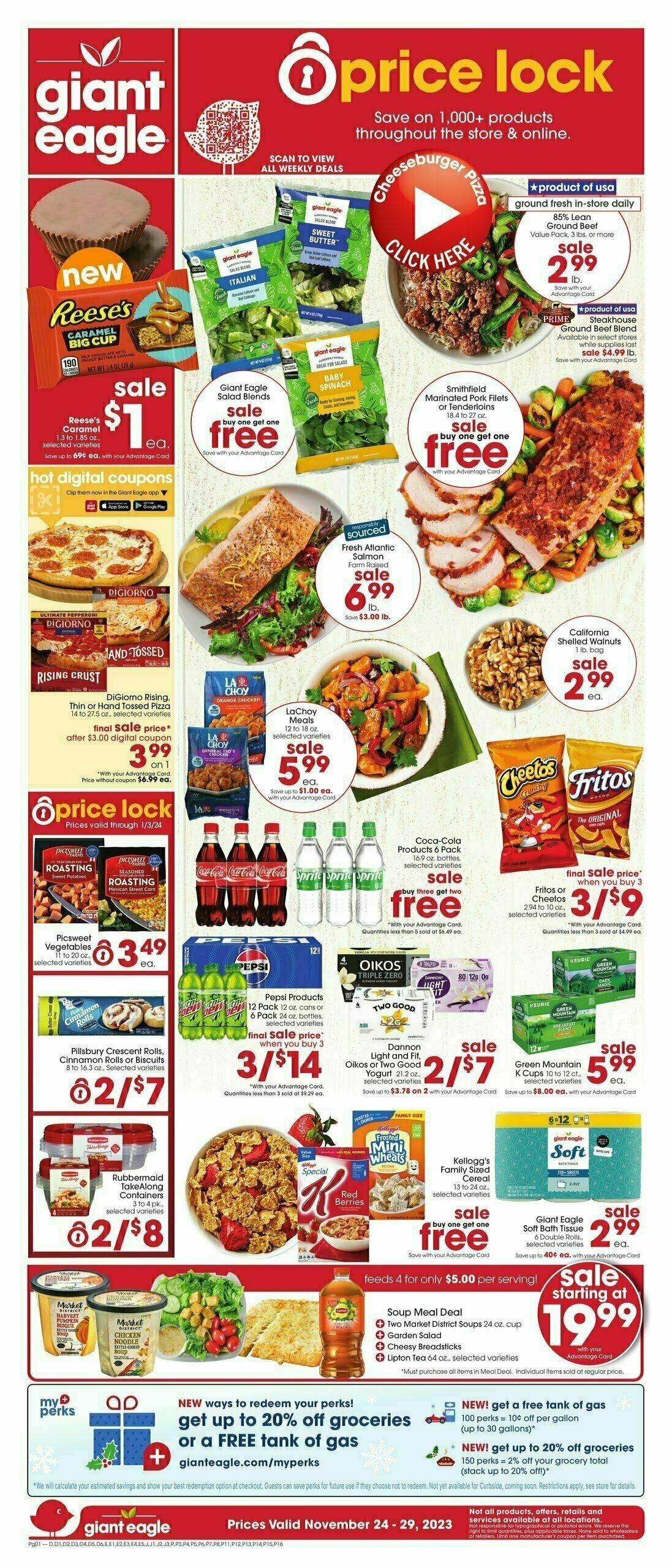 Giant Eagle Weekly Ad from November 23