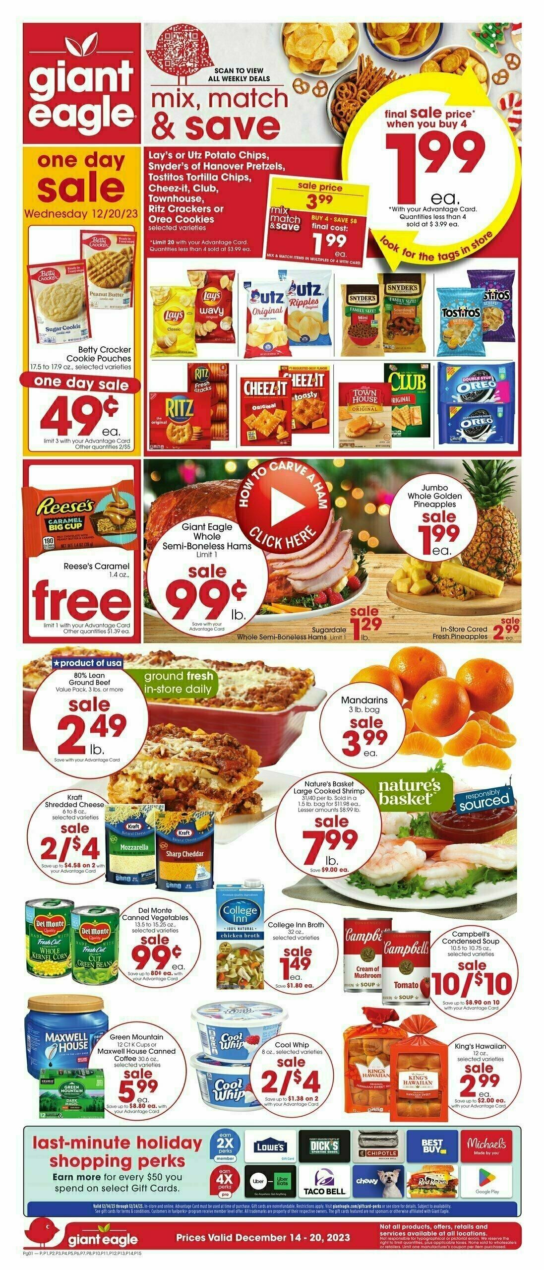 Giant Eagle Weekly Ad from December 14