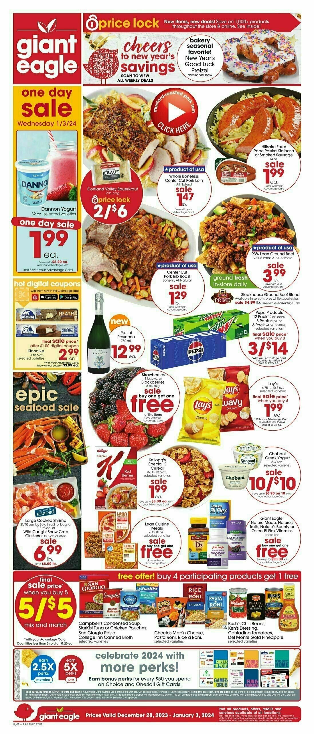Giant Eagle Weekly Ad from December 28