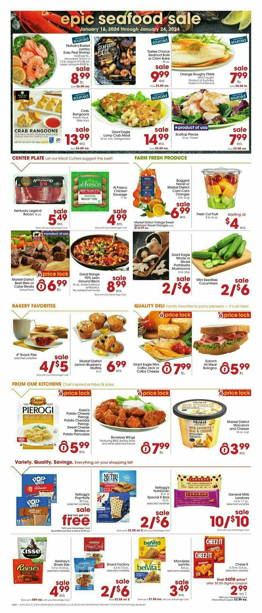 Giant Eagle Weekly Ad from January 18