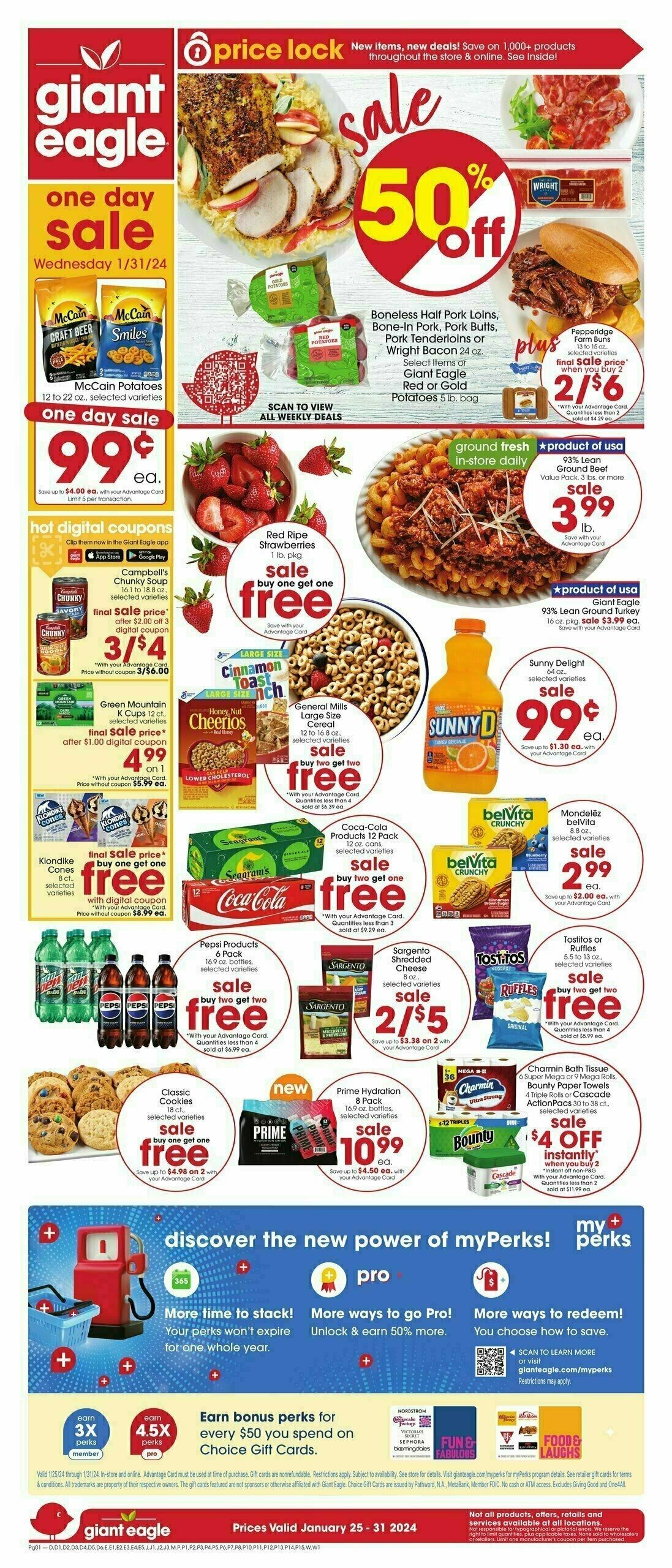Giant Eagle Weekly Ad from January 25