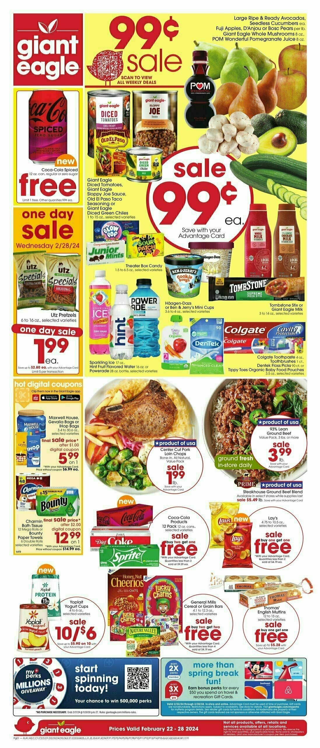 Giant Eagle Weekly Ad from February 22