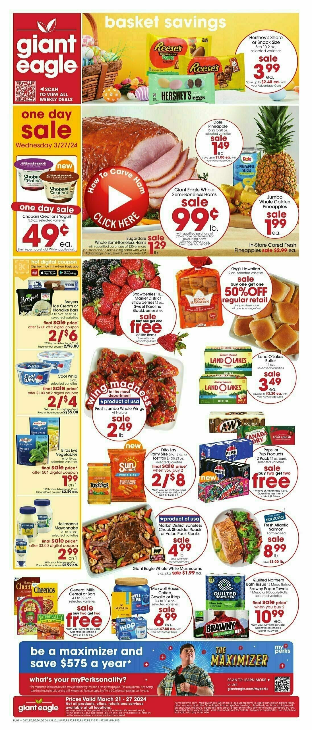 Giant Eagle Weekly Ad from March 21